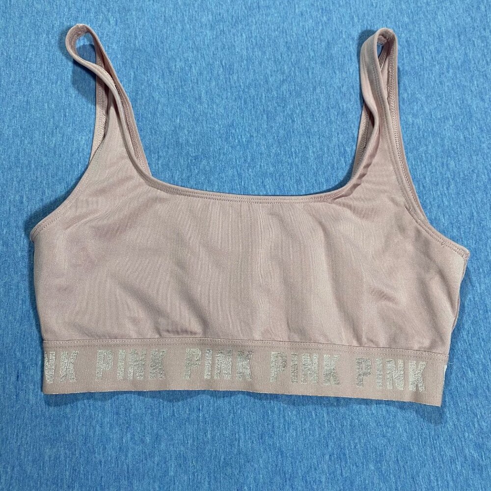 Victoria's Secret Pink Ultimate Sports Bra Light Pink Size S